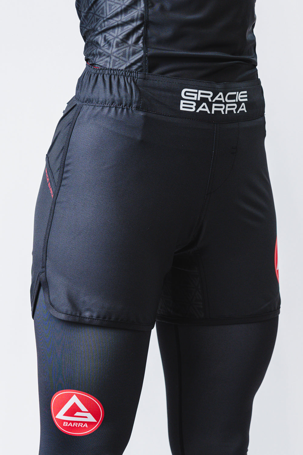 Short Feminino No Gi sem Velcro GB Essentials - Preto