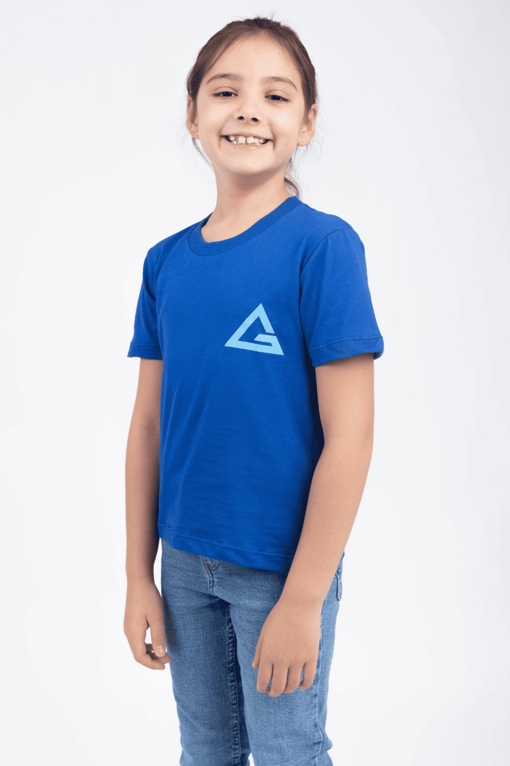 Camiseta Infantil Arte Suave - Azul