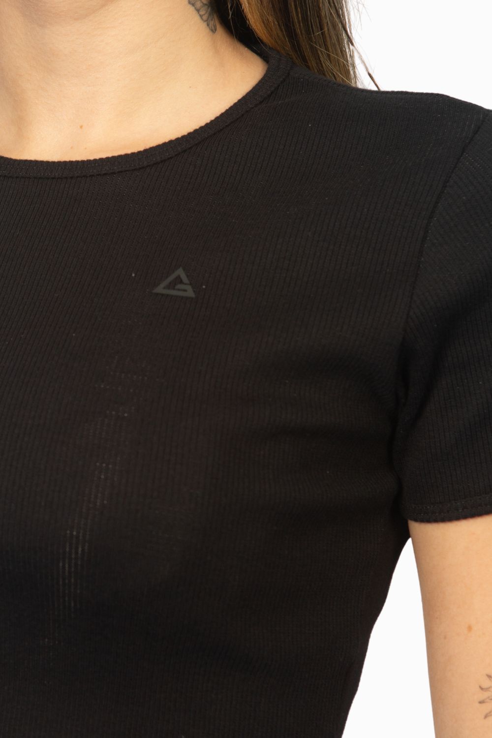 Cropped Legacy Canelado - Preto