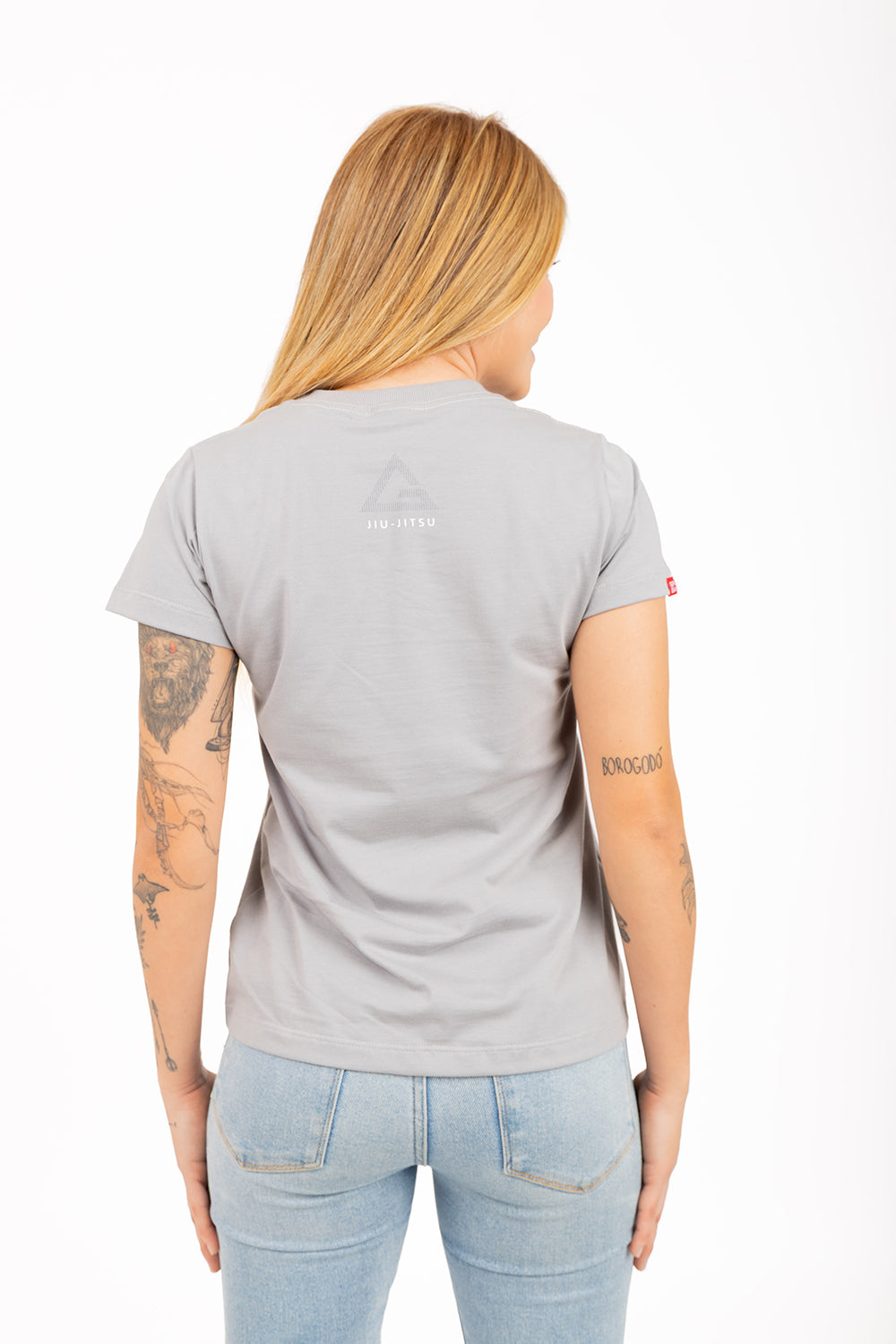 Camiseta Feminina Emblem - Cinza Claro