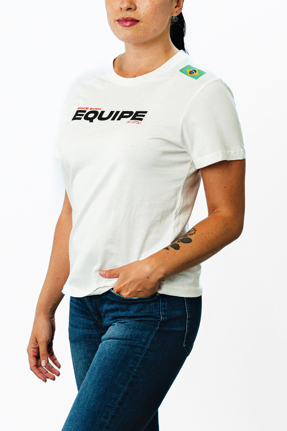 Camiseta Feminina Equipe- Off White