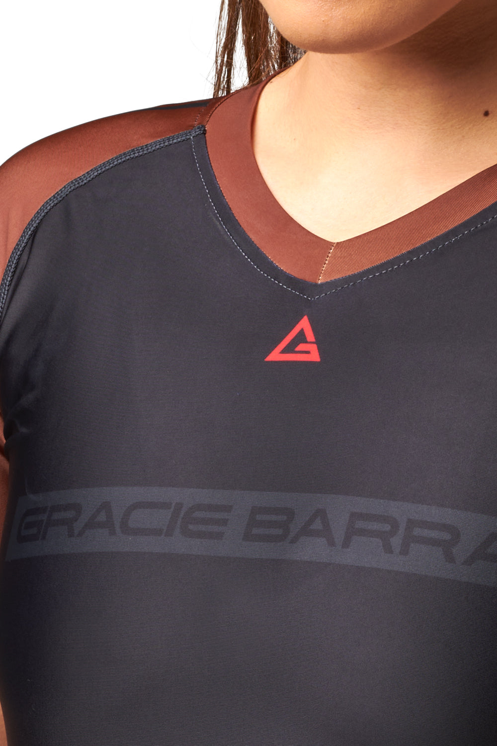 Rashguard Ranqueada M/C Feminina- Marrom