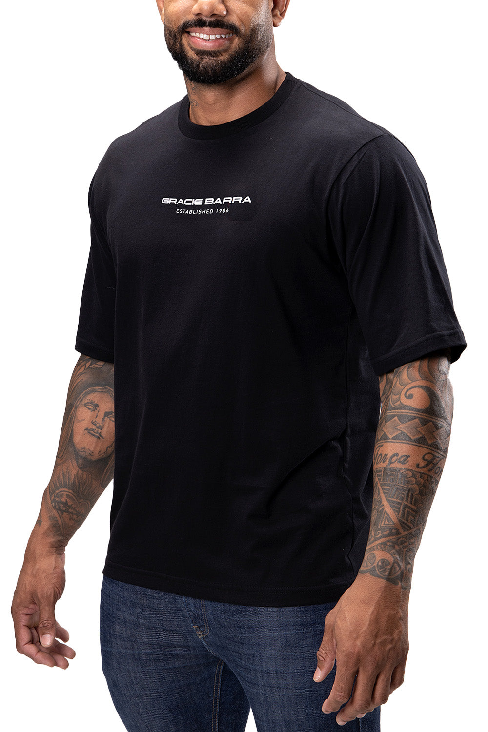 Camiseta Oversized Vintage Roots - Preta