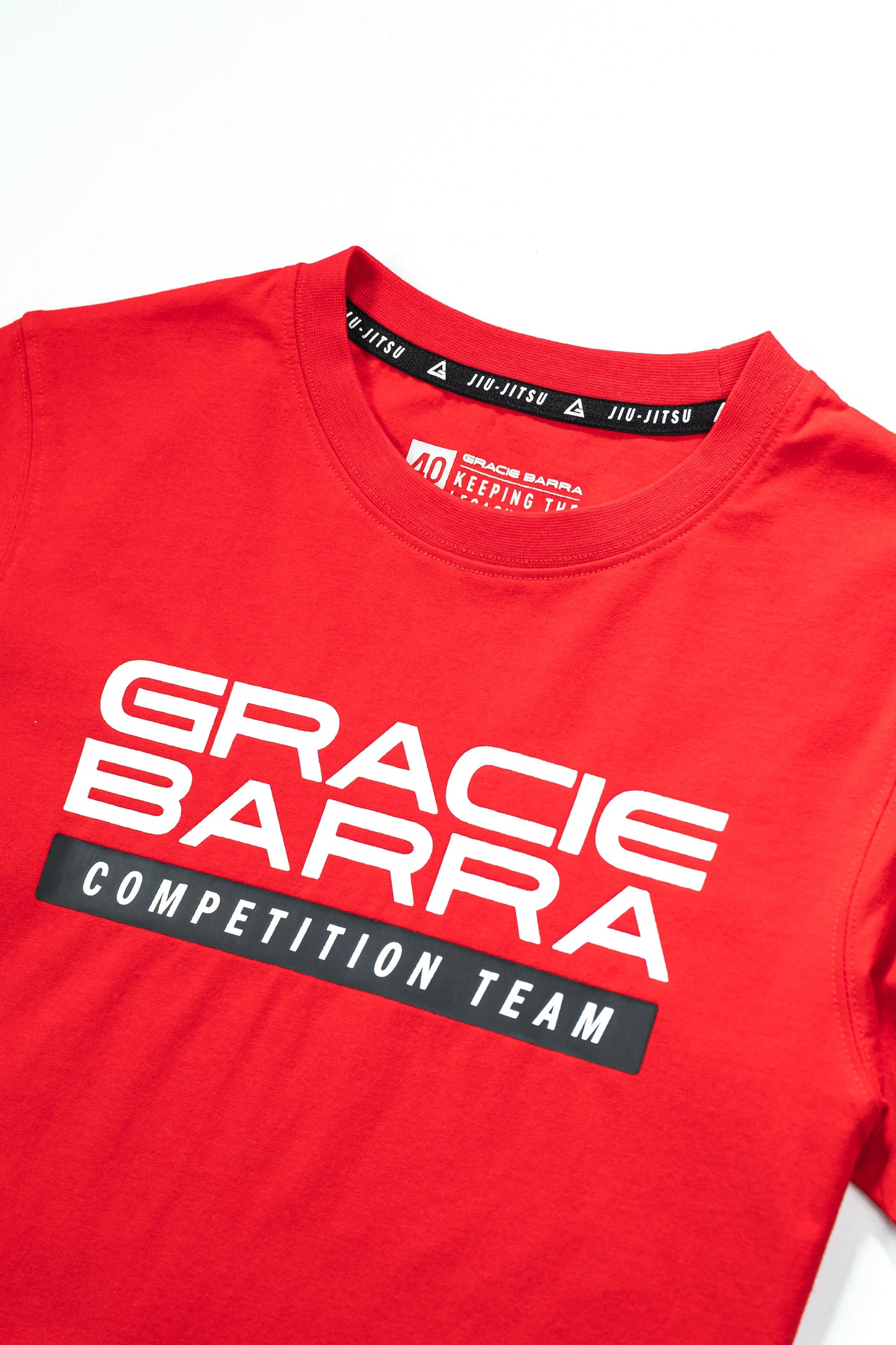 Camiseta Infantil Competition Team 40 Anos - Vermelha