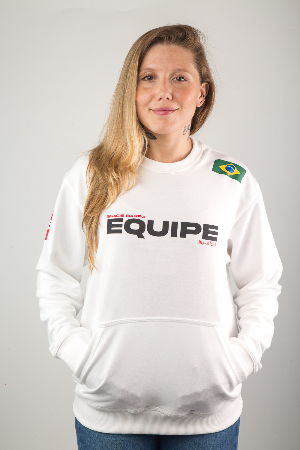 Casaco de Moletom Equipe- Off White