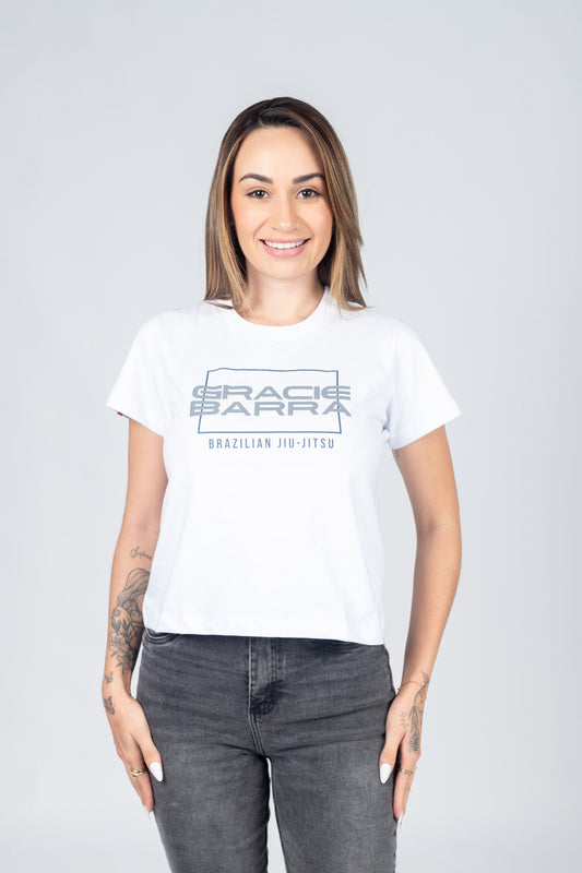 Camiseta Feminina GB Stacked - Branca