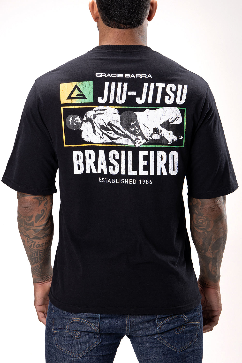 Camiseta Oversized Vintage Roots - Preta