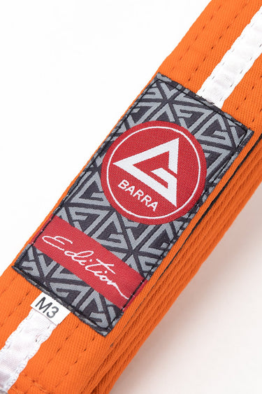 Faixa GB Edition Infantil V2 - Laranja e Branca