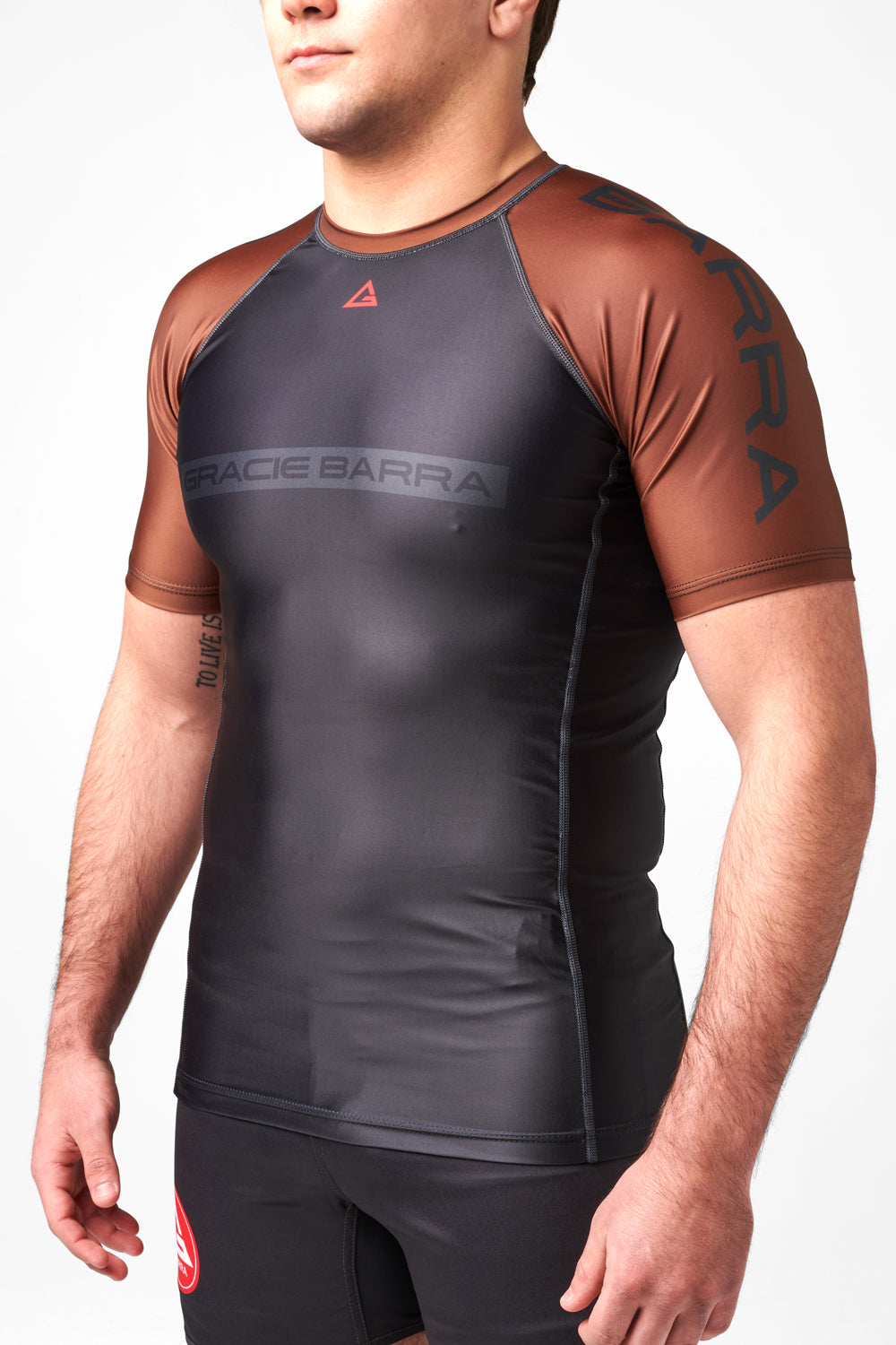 Rashguard Ranqueada M/C Unissex V3- Marrom